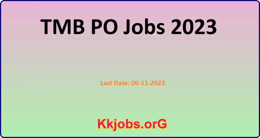 TMB Clerk Jobs 2023 Notifcation