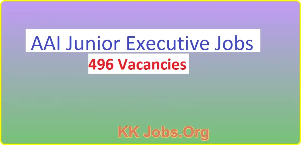 AAI Junior Executive Jobs notifcation 2023